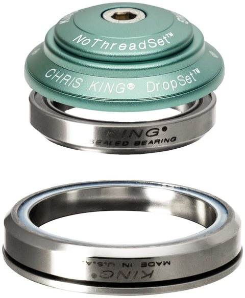 Chris King DropSet 3 Headset - 1-1/8 - 1.5" 41/52mm 36 Deg Matte Jade