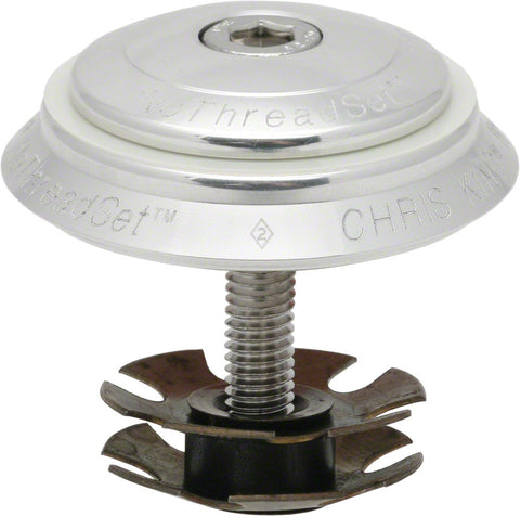 Chris King NoThreadSet Headset Conversion 1-1/8" Silver Sotto Voce