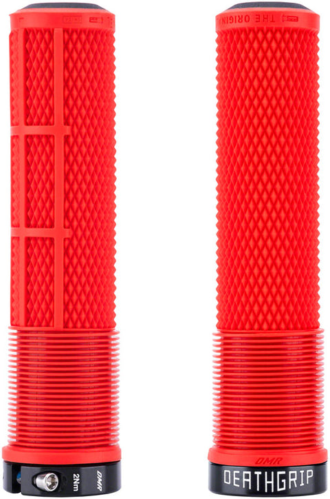 DMR DeathGrip Flangeless Grips Thick Lock-On Red – The Bike