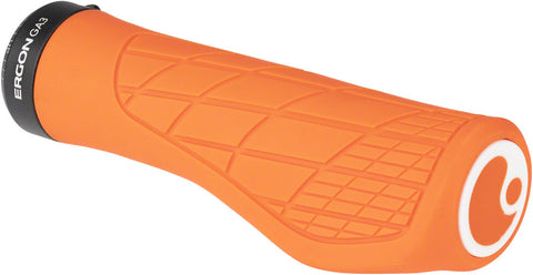 Ergon GA3 Grips - Juicy Orange Lock-On Large
