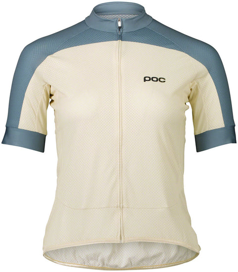 POC Essential Road Logo Jersey - Womens White/Blue Medium