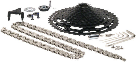 e*thirteen TRS Plus Cassette Upgrade Kit Cassette Chain Shifter Derailleur Conversion Kit - 12 Speed 9-46t BLK