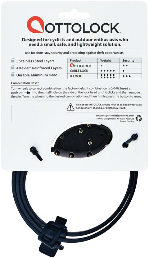 OTTOLOCK Cinch Lock: 60" Stealth Black