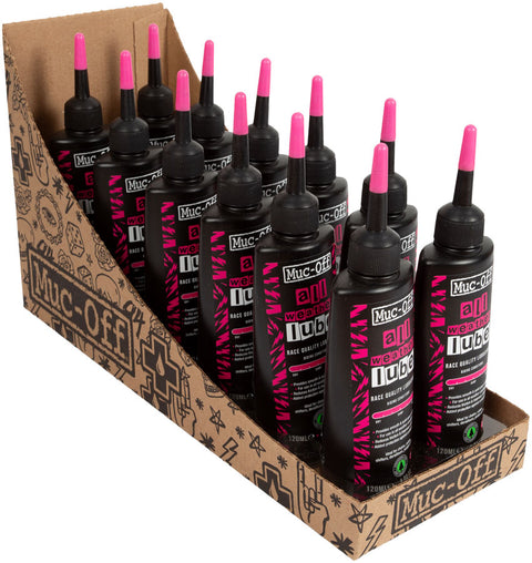 Muc-Off All Weather Lube - 120ml Drip POP Box of 12