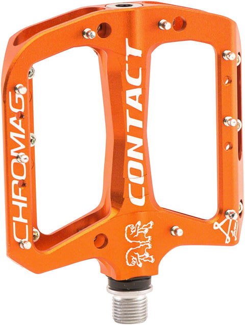 Chromag Contact Pedals - Platform Alloy 9/16" Orange