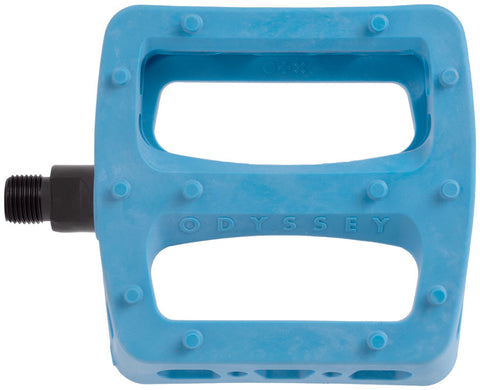 Odyssey Twisted Pro PC Pedals - Platform Composite/Plastic 9/16" Ocean Blue
