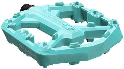 Crankbrothers Stamp 0 Pedals - Platform Aluminum 9/16" Turquoise Small