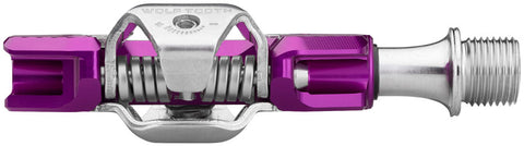 Wolf Tooth CTRL Trail Clipless Pedals - Dual Sided Clipless Alloy 9/16" Ultraviolet Purple Pair Shimano SPD