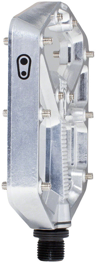 Crankbrothers Stamp 7 Pedals - Platform Aluminum 9/16" High Polish Silver Large