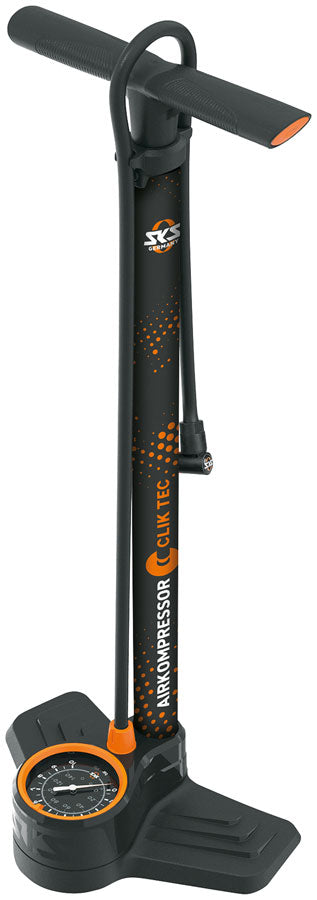 SKS Airkompressor ClikTek 10.0 Floor Pump - 144 PSI  900mm Hose 80mm Gauge