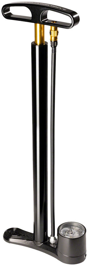 Lezyne ABS CNC Travel Floor Drive Pump Presta/Schrader Valve 160psi: Black