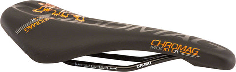 Chromag Mood DT Saddle - Chromoly Black/Orange