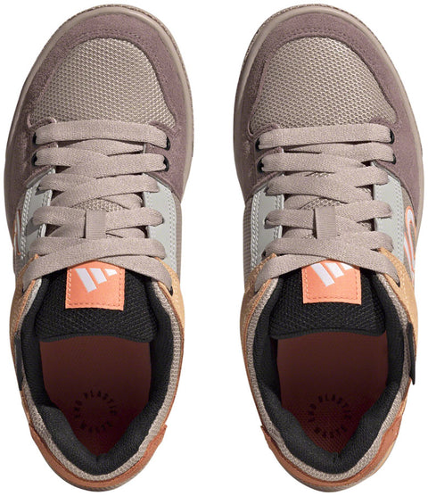 Five Ten Freerider Flat Shoes - Womens Wonder Taupe/Ftwr White/Acid Orange 8.5