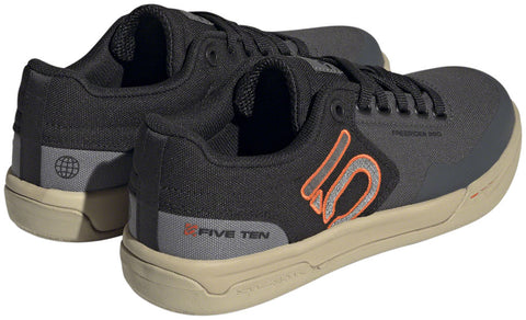 Five Ten Freerider Pro Canvas Flat Shoes - Womens Gray Six/Gray Four/Impact Orange 6
