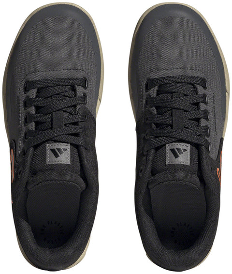 Five Ten Freerider Pro Canvas Flat Shoes - Womens Gray Six/Gray Four/Impact Orange 7.5