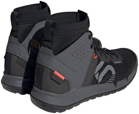 Five Ten Trailcross Mid Pro Flat Shoes - Mens Core BLK/Gray Two/Solar Red 8.5