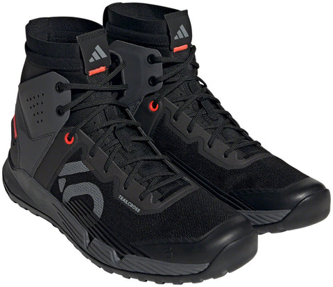 Five Ten Trailcross Mid Pro Flat Shoes - Mens Core BLK/Gray Two/Solar Red 8.5