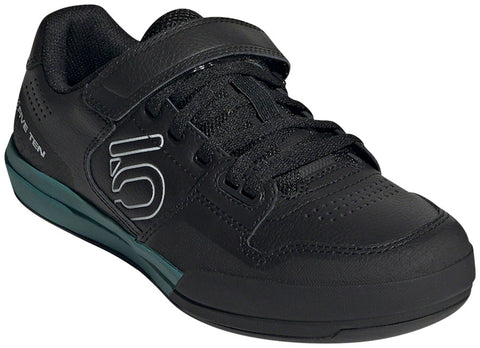 Five Ten Hellcat Mountain Clipless Shoes - Womens Core BLK / Crystal White / Hazy Emerald 9
