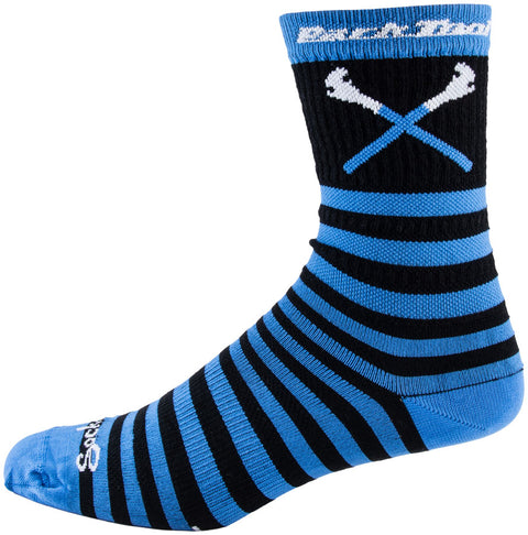 Park Tool SOX-6 Cycling Socks - Black/Blue  Small/Medium