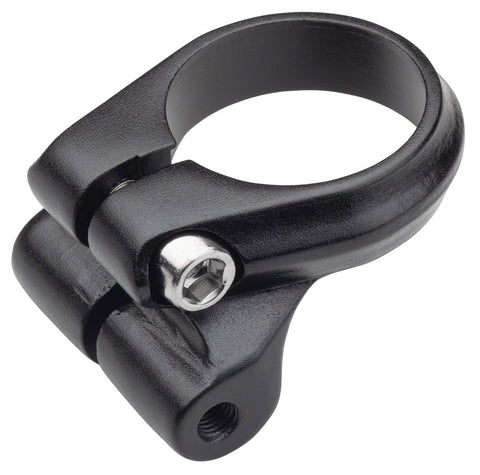 Problem Solvers Seatpost Clamp - 31.8mm Bolt-On Black w/ Rack Mounts