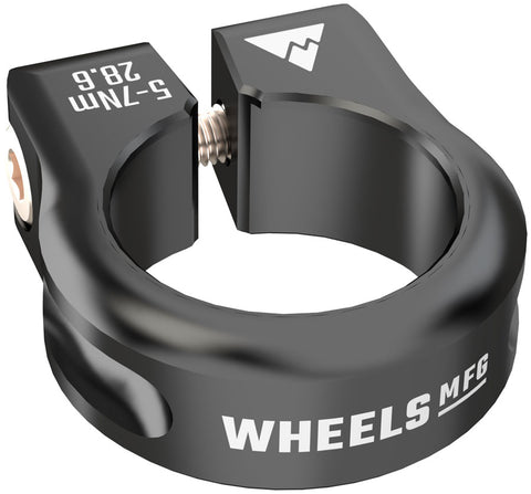 Wheels Manufacturing Seatpost Clamp - 28.6mm Bolt-On Black