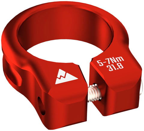 Wheels Manufacturing Seatpost Clamp - 31.8mm Bolt-On Red