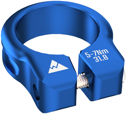 Wheels Manufacturing Seatpost Clamp - 31.8mm Bolt-On Blue