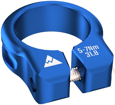 Wheels Manufacturing Seatpost Clamp - 34.9mm Bolt-On Blue