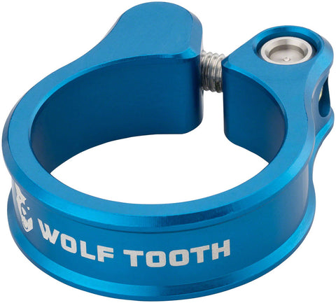 Wolf Tooth Seatpost Clamp - 29.8mm Bolt-On Blue
