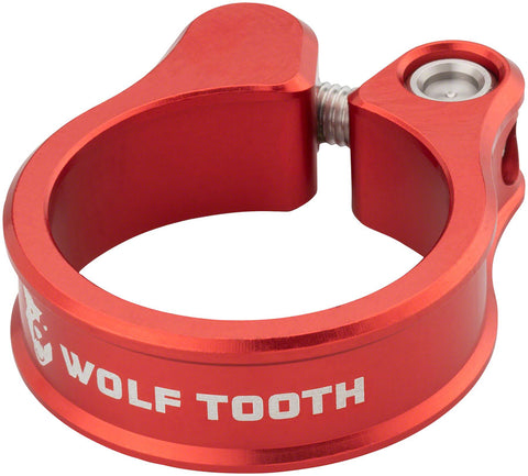 Wolf Tooth Seatpost Clamp - 31.8mm Bolt-On Red