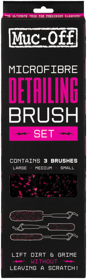 Muc-Off Microfibre Brush Kit - Set of 3
