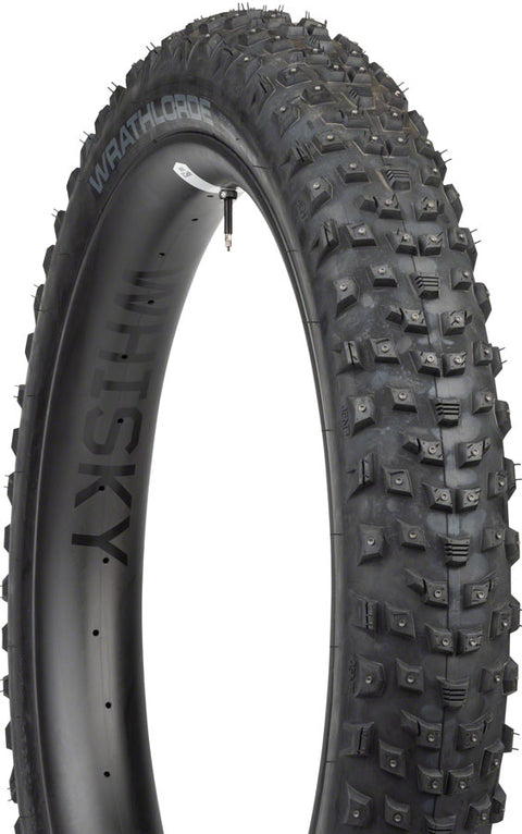 45NRTH Wrathlorde Tire - 27.5 x 4 Tubeless Folding BLK 120 TPI 300 XL Concave Carbide Studs