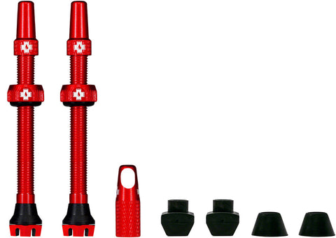 Muc-Off V2 Tubeless Valve Kit - Red 80mm Pair
