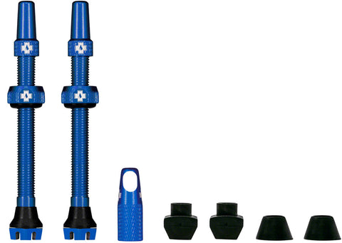 Muc-Off V2 Tubeless Valve Kit - Blue 80mm Pair