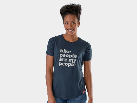 Shirt Trek Bike People Tee Women Large Navy