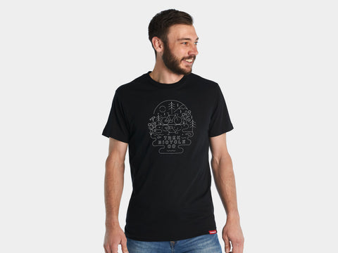 Shirt Trek Lake Tee Large Black