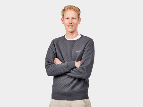 Shirt Trek Quilted Crewneck Small Black