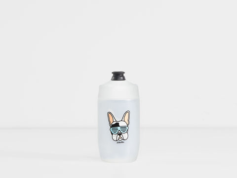 Bottle Trek Voda 15oz Frenchie Bulldog Clear/Pink