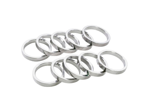 Wheels Manufacturing Aluminum Headset Spacer - 1-1/8" 5mm Silver 5-pack