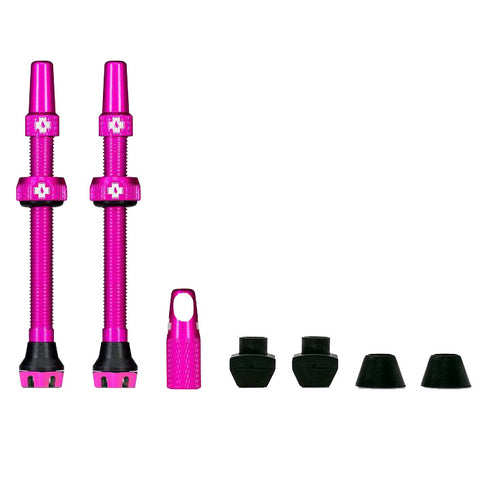 Muc-Off Presta Valve Stem 80mm Pair - Pink V2