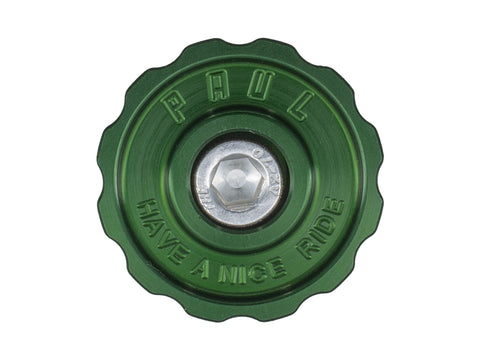 Paul Components Aluminum Top Cap Green