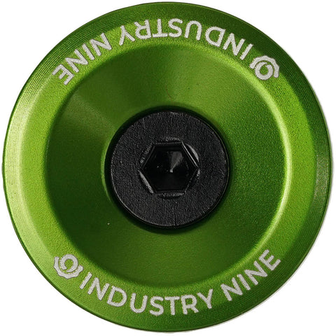 Industry Nine Ultra Light Aluminum Top Cap Lime